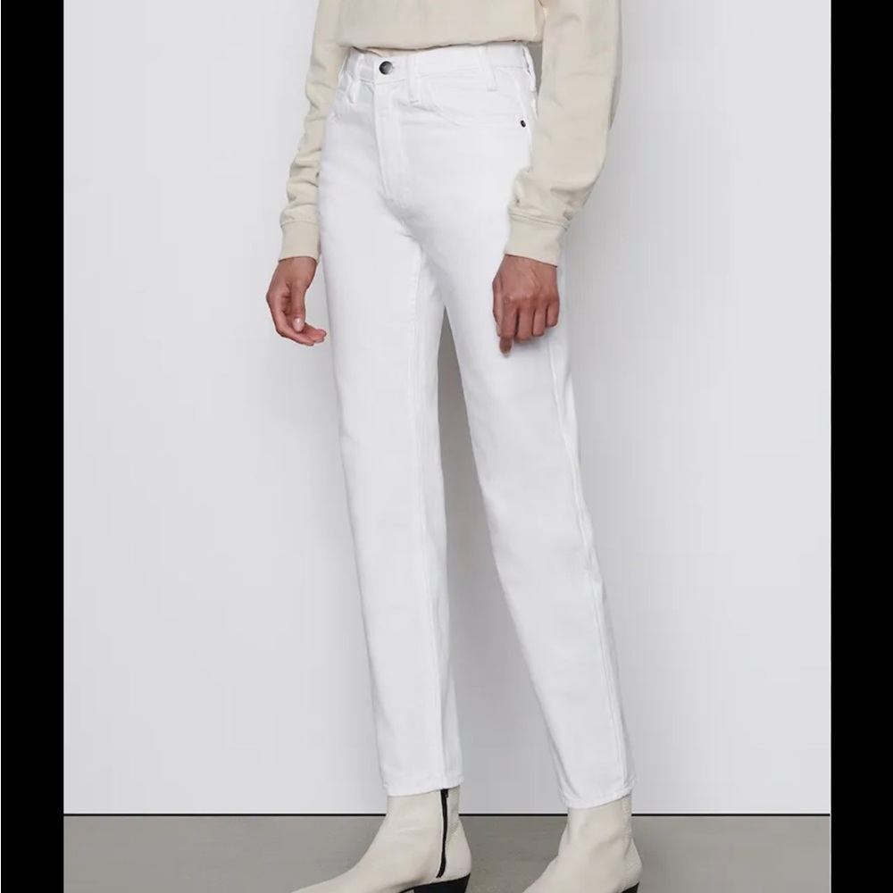 Frame Museum Of Peace & quiet Unisex White Jeans HER 28 HIM 30 FLAW